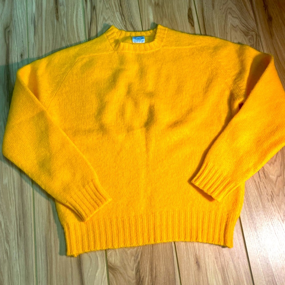 Brooks Brothers Boys Mustard Yellow Crew Sweater